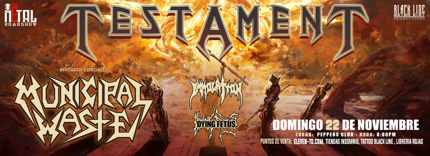 The Metal Road Show – Testament, Municipal Waste