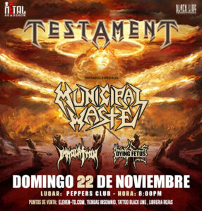 The Metal Road Show – Testament, Municipal Waste